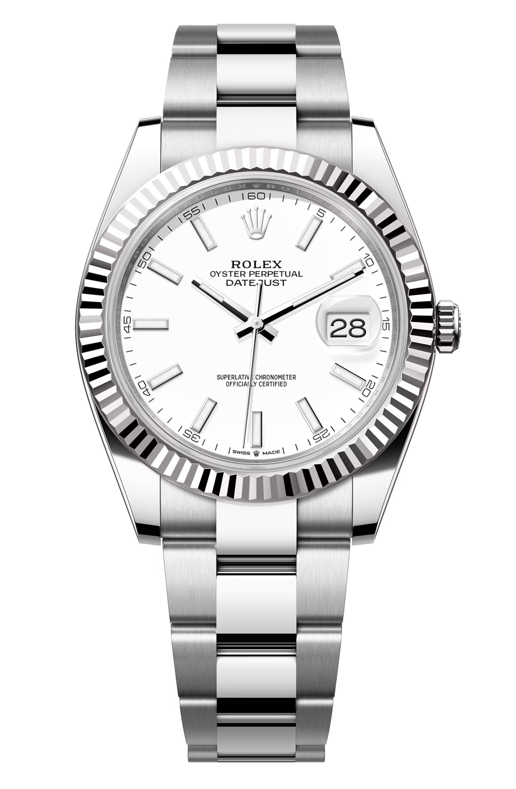 Rolex oyster 41mm outlet steel and white gold