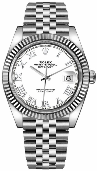 Rolex datejust discount white roman numerals