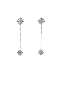 18KT GOLD STAR DROP EARRINGS WITH DIAMONDS 000034AWERX0