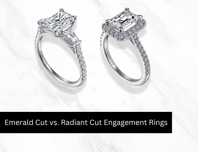 Emerald Cut vs. Radiant Cut Engagement Rings