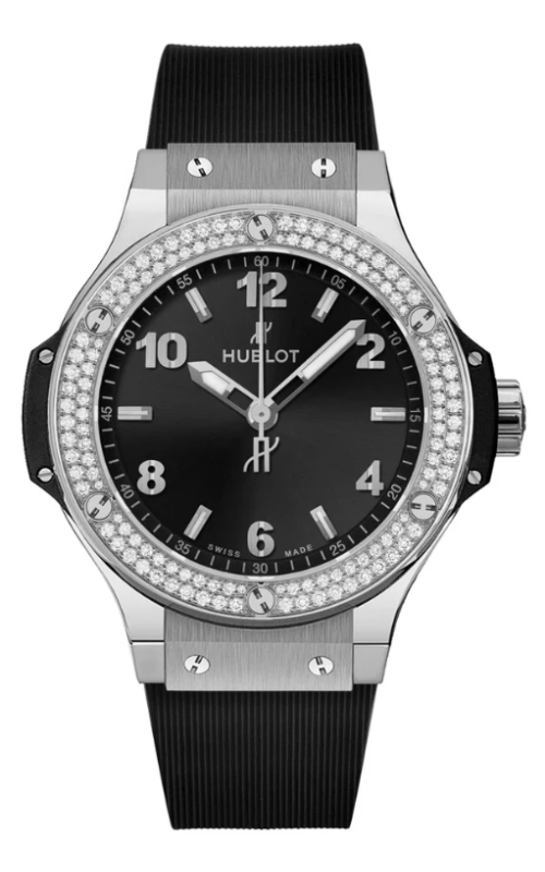 HUBLOT 361.SX.1270.RX.1104 BIG BANG STEEL DIAMONDS 38MM