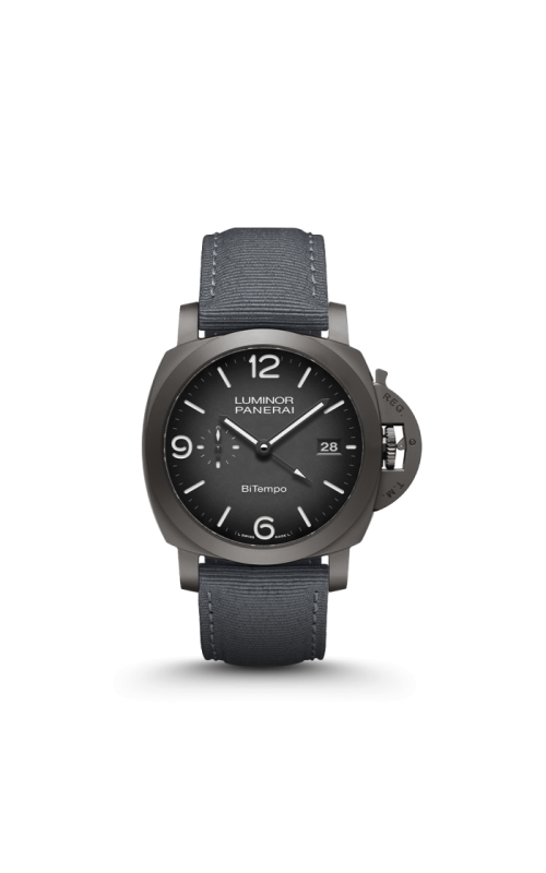 PANERAI PAM01467 LUMINOR BITEMPO TITANIUM DLC - NEW YORK 44 MM